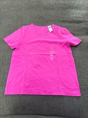 GAP Girls Neon Pink Short Sleeve Crew Tee